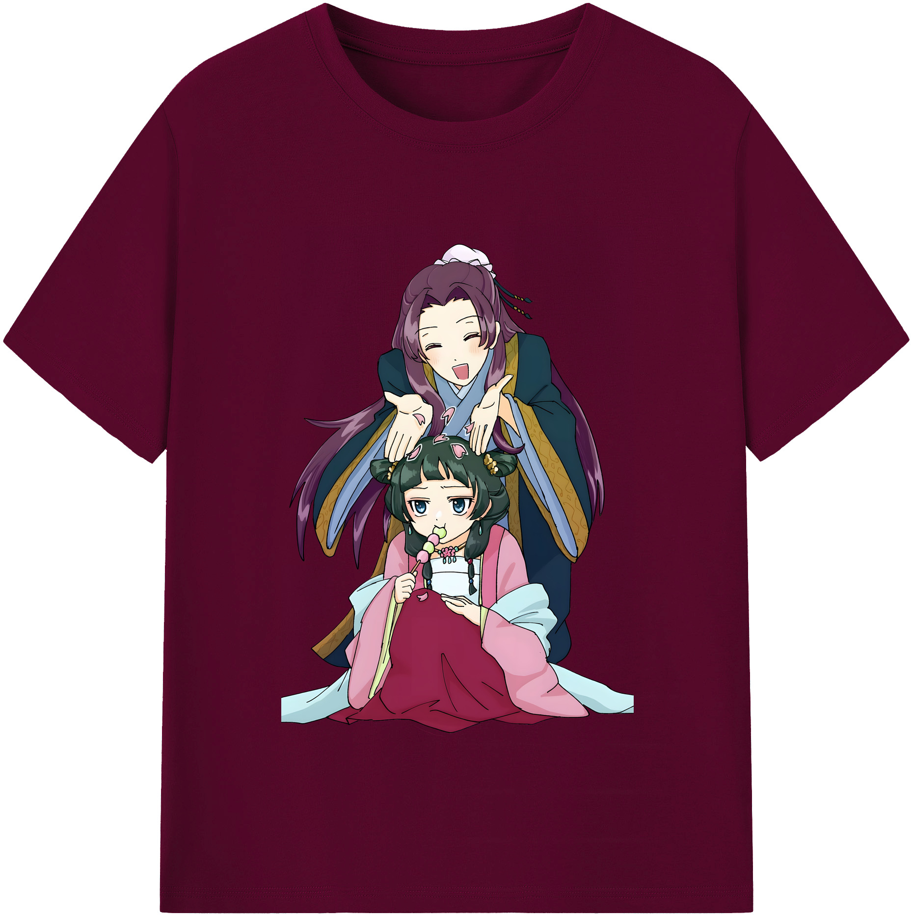 （画像用） 薬屋のひとりごと The Apothecary Diaries レディースカジュアルプリントTシャツ（綿100％）